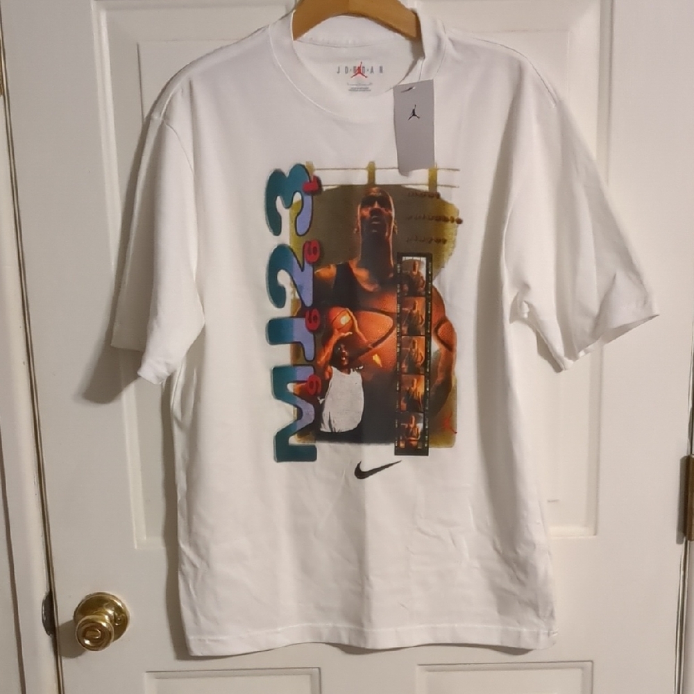 Nike White T-Shirt with MJ23 Graphic